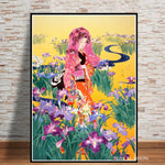 affiche peinture abstraite japonais