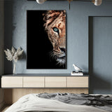 tableau lionne charismatique