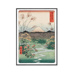 Affiche mangas montagne japonaise