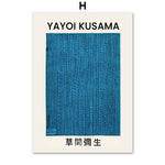 Tableau Yayoi Kusama bleu