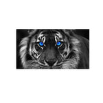 tableau lion calme