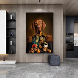 tableau chien monarque