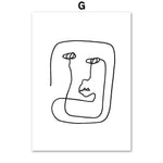 tableau trait visage déformé