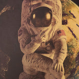 tableau astronaute retro
