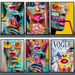 affiche graffiti vogue