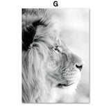 tableau dessin tigre et feuilles