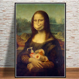 Affiche graffit Mona Lisa bulle