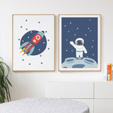 tableau fusée dessin animé