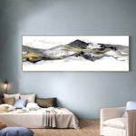 tableau montagnes grises