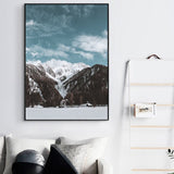 tableau photo grandes montagnes de neige