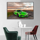 tableau super car verte
