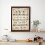 tableau vintage d’une partition