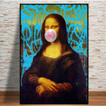 Affiche graffit Mona Lisa bulle