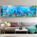 tableau réaliste aquarium