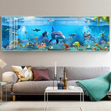 tableau réaliste aquarium