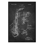 Guitar Piano Musical Instrument Decoration Mural Retro 