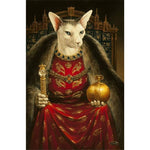 Vintage Animal Head Human Body Canvas Painting Nordic Poster