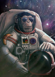 tableau shiba astronaute