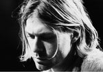 tableau de Kurt Cobain noir et blanc