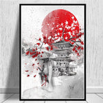 cuadros Poster Printing Hot Japanese Zen Ink Bonsa Bushido 