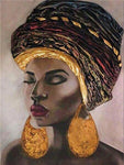 Cadre peinture femme africaine