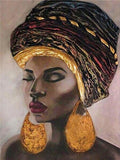 Cadre peinture femme africaine