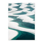 Turquoise Ocean Wave Dolphins Nature Scene Gallery Posters 