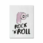 Affiche rock papier toilette