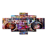tableau multicolore d’une enceinte