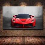 tableau super car rouge