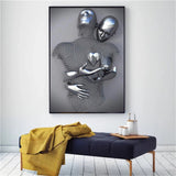 tableau couple en acier