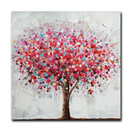 tableau peinture arbre feuille abstraite