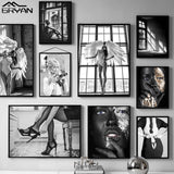 tableau noir et blanc talon noir