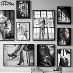 tableau noir et blanc talon noir
