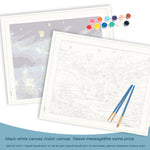 tableau peinture mer ciel magique