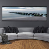 tableau photo rocher dans la mer