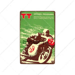 TT Isle Of Man Metal Poster Retro Vintage Tin Signs 