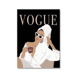 tableau vogue fond noir