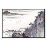 tableau peinture à l’huile violette d’une montage
