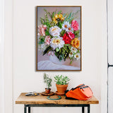 tableau peinture bouquet de fleurs