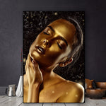 tableau peinture femme noire