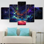 tableau espace infini coloré