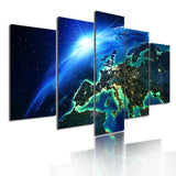 tableau photo terre vu de l’espace