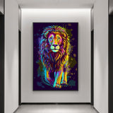 tableau graffiti du grand lion