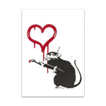 Cadre rat et cœur