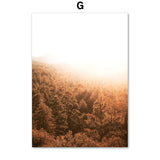 tableau foret nordique en automne