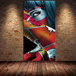 affiche girl graffiti