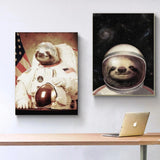 tableau d’un furet astronaute
