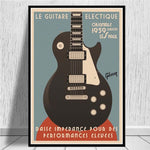 tableau affiche guitare collection