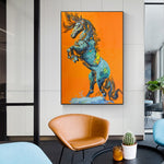 tableau moderne cheval